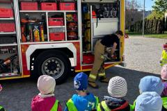 Misie z wizytą w Jednostce Straży Pożarnej