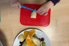 Sałatka owocowa z udziałem rodziców - Myszki